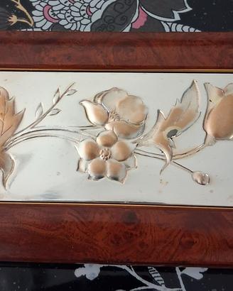 Portagioie In legno e argento Ottaviani