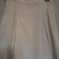 gonna con pieghe  in tela fi cotone 