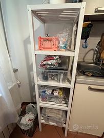 Scaffale ikea bianco 5 ripiani