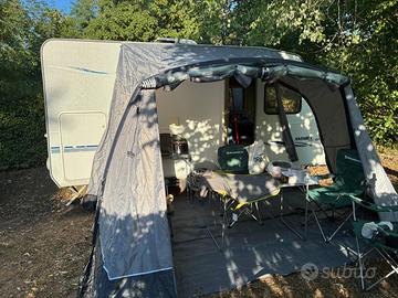 Veranda gonfiabile e telo, pari a nuovo