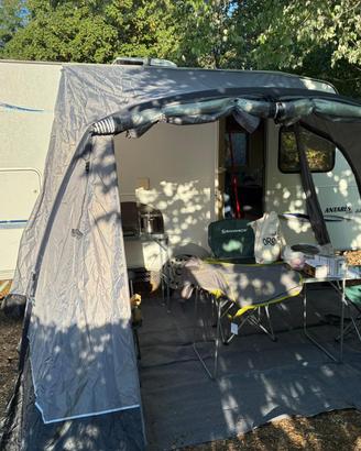 Veranda gonfiabile e telo, pari a nuovo
