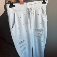 Pantaloni cotone bianchi Met Tg. M