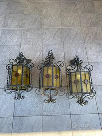 Set 3 lampadari da esterno