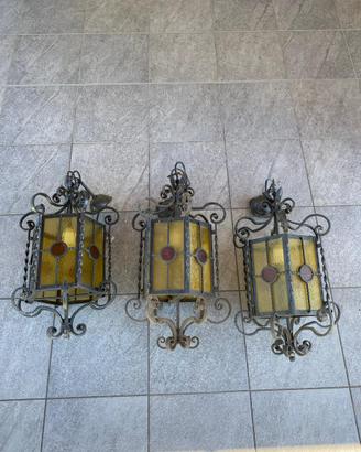 Set 3 lampadari da esterno