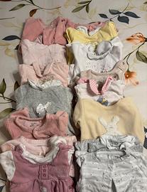 abbigliamento misto bimba 0/3 mesi