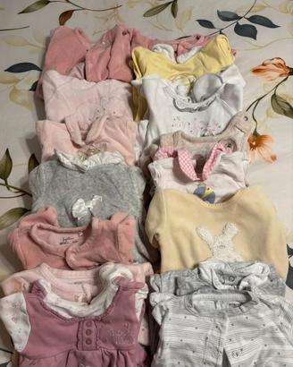 abbigliamento misto bimba 0/3 mesi