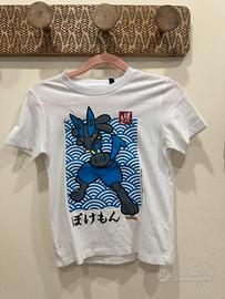 T-shirt Pokémon Lucario nuova con cartellino