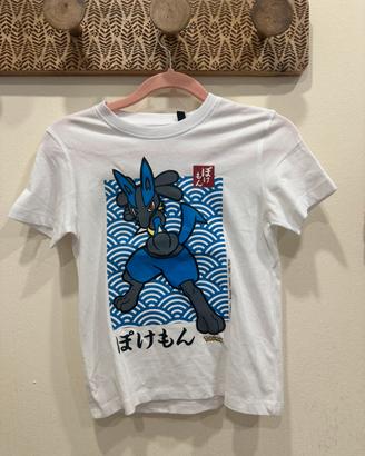 T-shirt Pokémon Lucario nuova con cartellino
