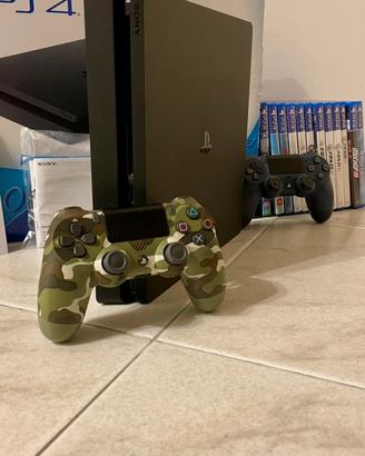 SONY PS4 SLIM 500GB + 2 DualShock 4 + 12 giochi