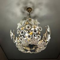 Lampadario murano e cristalli