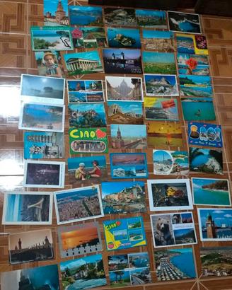 50 Cartoline Vintage Viaggiate Italia Estero Varie