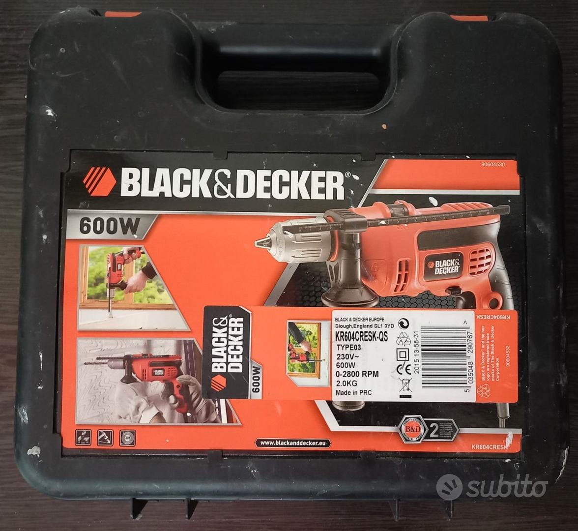 Trapano Avvitatore Con Percussione 600 W Black+Decker KR604CRESK