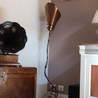 lampada artigianale di rame luce alogena