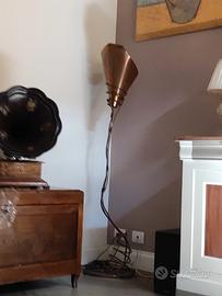 lampada artigianale di rame luce alogena