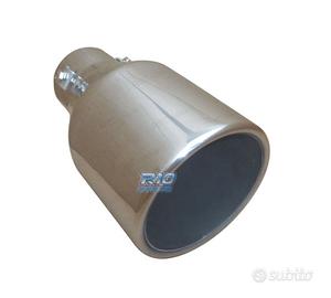 TERMINALE SCARICO TONDO 102MM ACCIAIO INOX