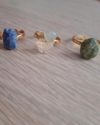 Anelli con pietre stile mare