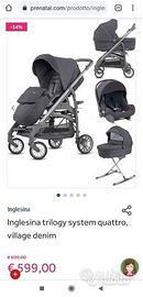 Inglesina Trio Trilogy City Passeggino Ovetto Nav