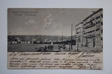 Cartolina Storica Napoli Via Partenope 1913