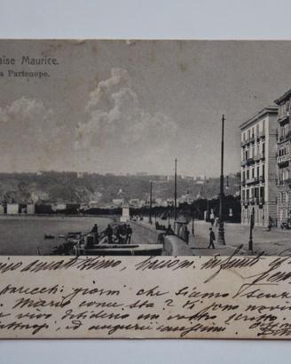 Cartolina Storica Napoli Via Partenope 1913