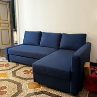 Divanoletto angolare/contenitore blu navy