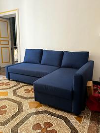 Divanoletto angolare/contenitore blu navy