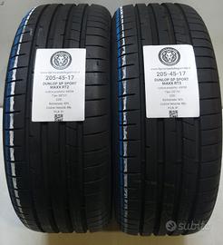 2 GOMME 205 45 17 DUNLOP A49058