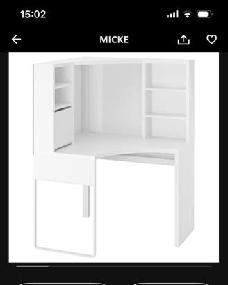 Scrivania micke ikea