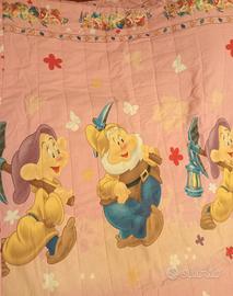 TRAPUNTA 100% COTONE UNA PIAZZA DISNEY SETTE NANI