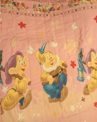 TRAPUNTA 100% COTONE UNA PIAZZA DISNEY SETTE NANI