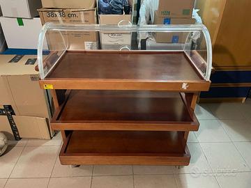 Carrello di servizio per dolci e formaggi