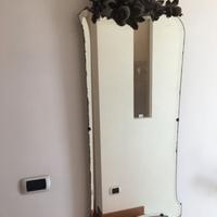 SPECCHIO BISELLATO CORNICE LEGNO