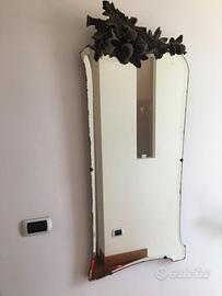 SPECCHIO BISELLATO CORNICE LEGNO