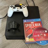 PS4 + Controller con paddle + Spiderman + Hitman