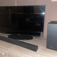 TV SMART samsung 40'' LED + soundbar samsung