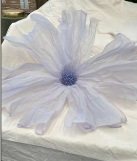 Fiori decorativi azzurro chiaro per eventi