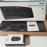 Tastiera Hamlet Black Soft Touch + Mouse AC-11B