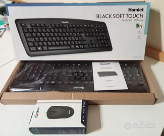Tastiera Hamlet Black Soft Touch + Mouse AC-11B