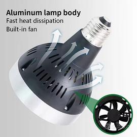 2 Faretti lampade LED 40w E27 4500k + portalampade