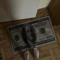 Tappetino antiscivolo per bagno dollaro 50x80