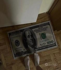 Tappetino antiscivolo per bagno dollaro 50x80