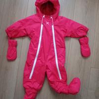 Tuta neonato  74 9 mesi montura bimba rosa fucsia