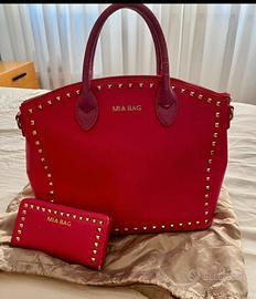 Borsa con manici e portafoglio donna