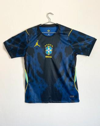 🔥👕 Maglia Brasile  26/27 blu Jordan