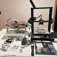 Cnc 3018  + laser 5,5W + fresa + stampante 3D