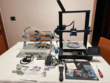 Cnc 3018  + laser 5,5W + fresa + stampante 3D