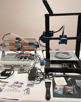 Cnc 3018  + laser 5,5W + fresa + stampante 3D