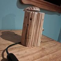 Lampada legno di cirmolo