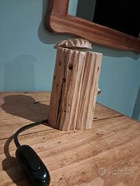 Lampada legno di cirmolo
