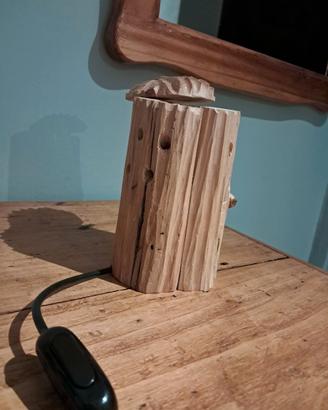 Lampada legno di cirmolo