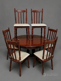 tavolo allungabile con sedie